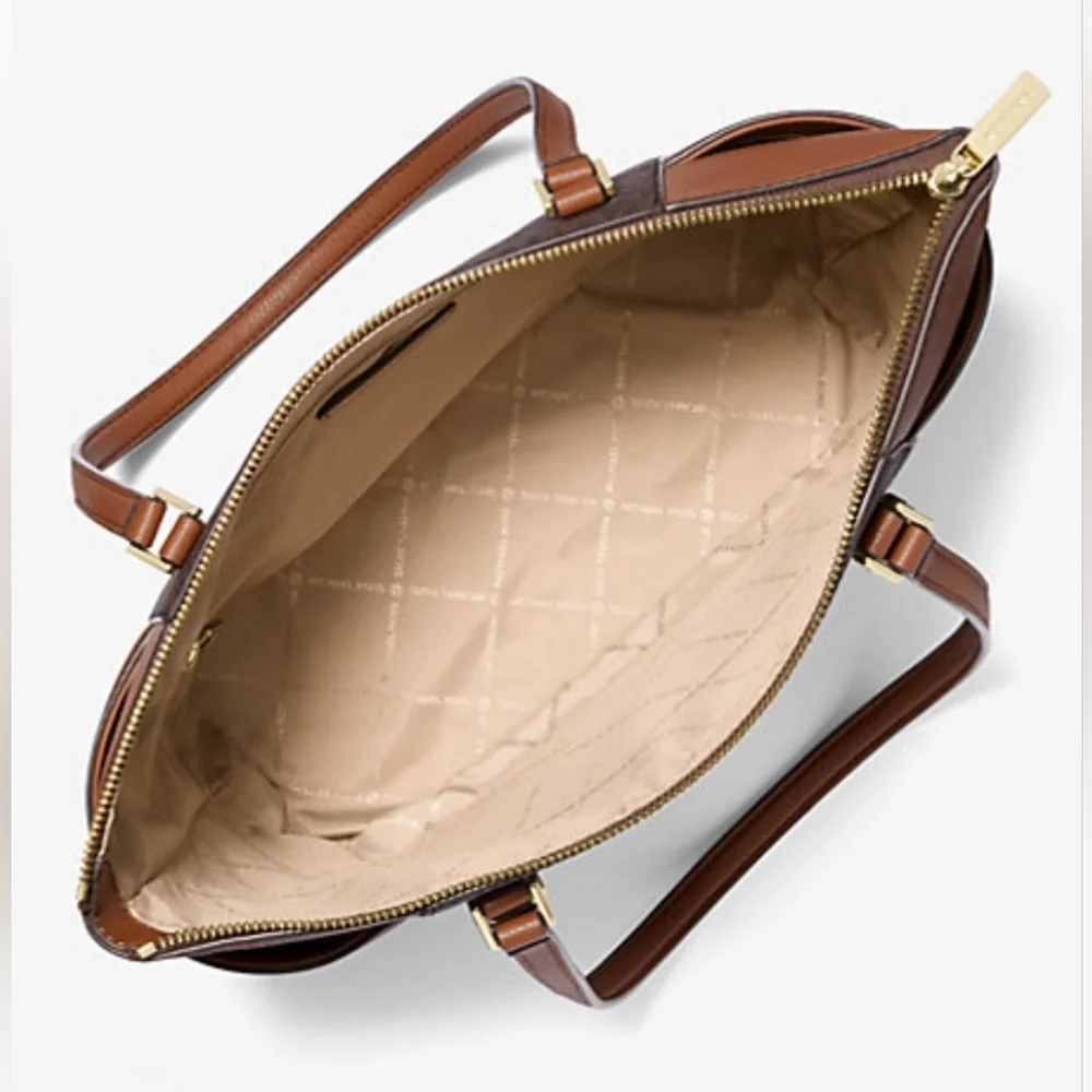 ⚡️🚨 NWT Michael Kors Charlotte Large Leather Tote Bag - Lowest Price🚨 - Picture 13 of 14